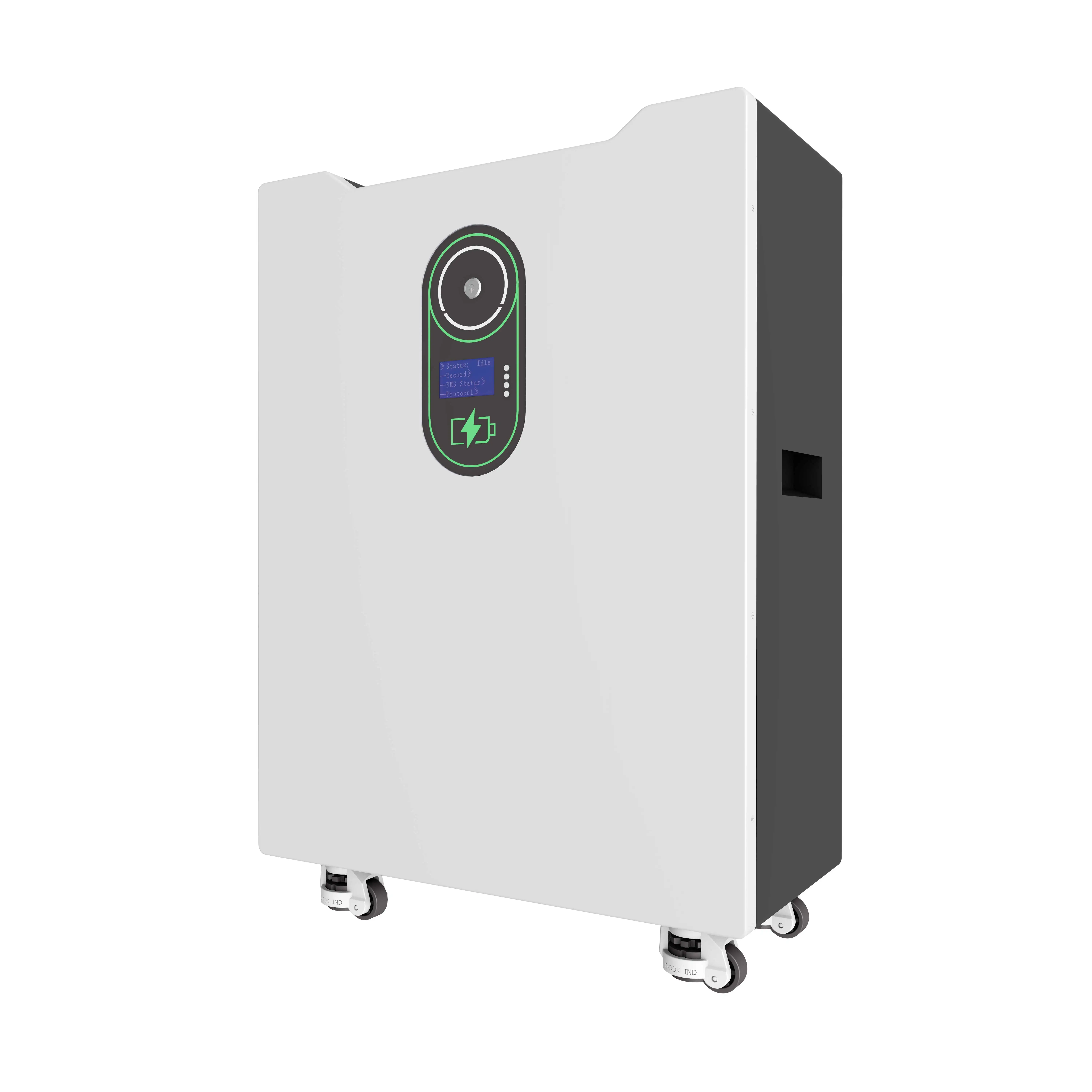 Renewable Energy Use - แบตเตอรี่ลิเธียมไอออน 48V 300Ah Lifepo4 สำหรับติดผนัง 51.2V
