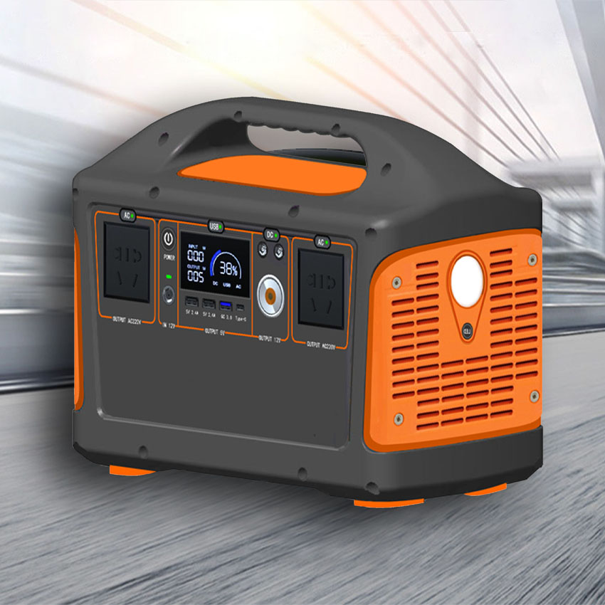 Portable Power Station - สถานีพลังงานสำรองแบบพกพาออลอินวัน 600W แบตเตอรี่ลิเธียม Lifepo4 สำหรับจ่ายพลังงาน ท่องเที่ยว