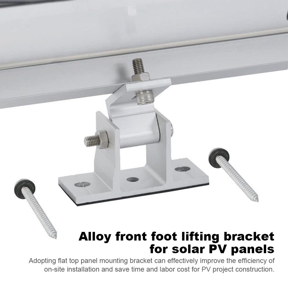 Solar Panel Tilt Mount - ขายึดแผงโซลาร์เซลล์อะลูมิเนียม 2 ชิ้น พร้อมขาปรับเอียง 15-30 องศา