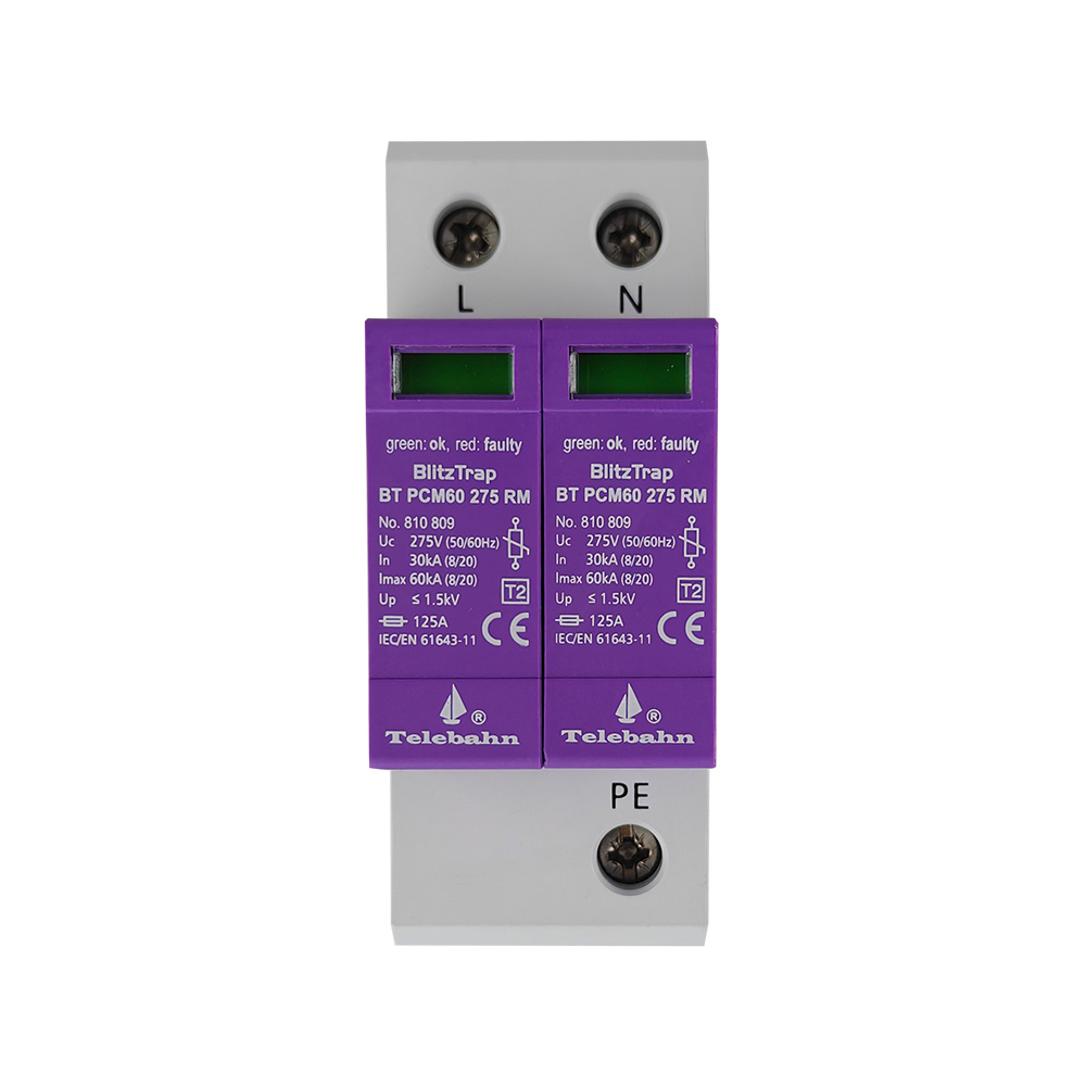 Ac Surge Protector - อุปกรณ์ป้องกันไฟกระชาก AC SPD 150V/275V/320V/385V 30-60kA แบบ