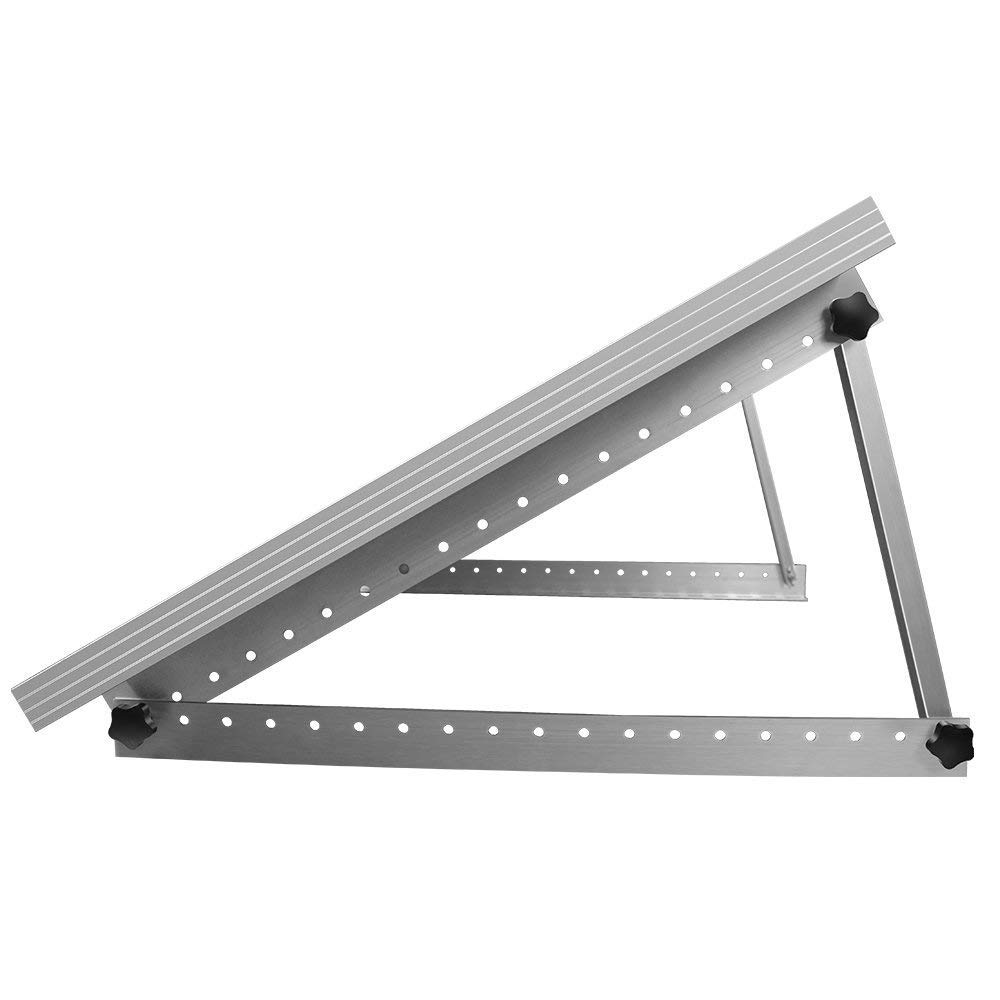 Solar Panel Tilt Mount - Renogy 28in ที่ยึดแผงโซล่าปรับได้พร้อมขาเอียงแบบพับได้บนพื้นผิวเรียบสำหรับ RV, หลังคา, เรือ,