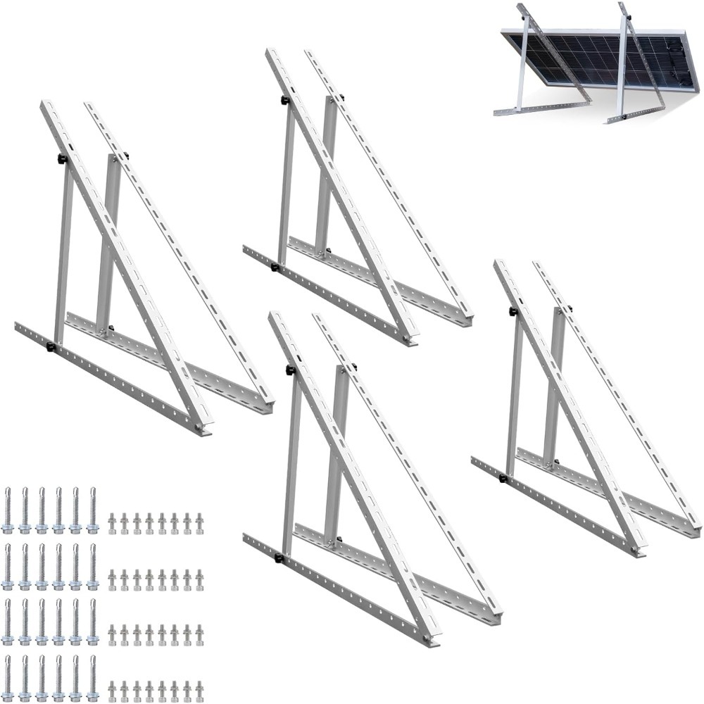 ชุดขายึดแผงโซลาร์เซลล์แบบพับได - Solar Panel Tilt Mount บทวิจารณ์และราคา