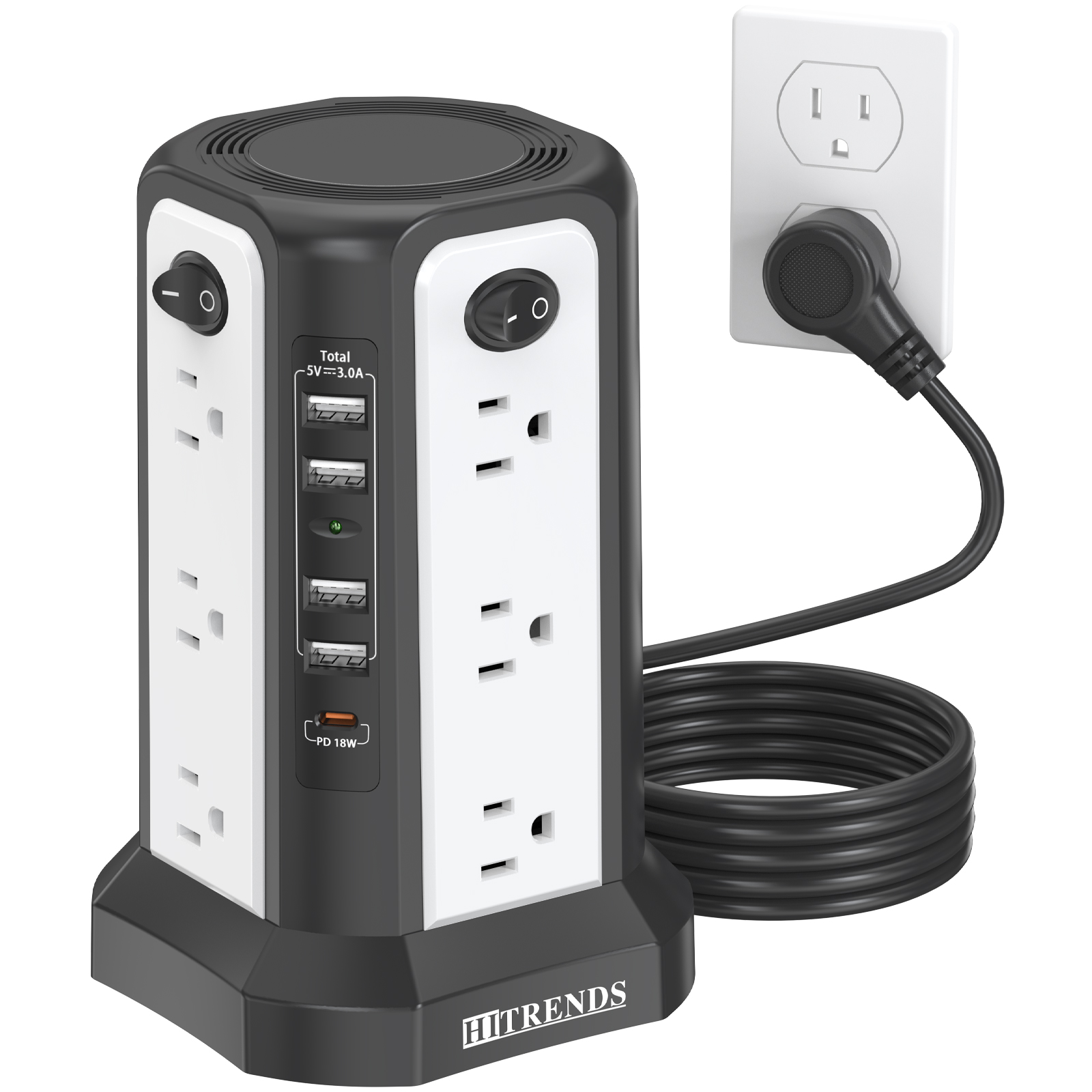 ปลั๊กพ่วง HITRENDS พร้อมระบบป้ - Ac Surge Protector บทวิจารณ์และราคา