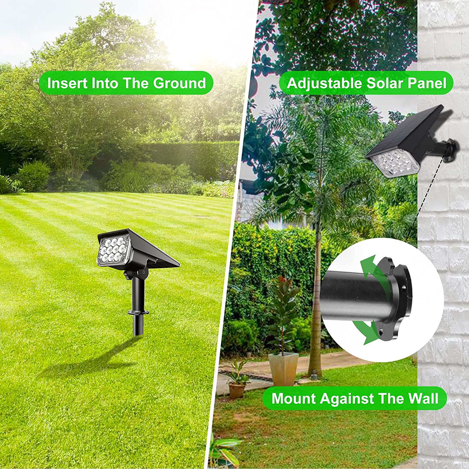 4 ชิ้นพลังงานแสงอาทิตย์ Spotli - Waterproof Junction Box Solar บทวิจารณ์และราคา