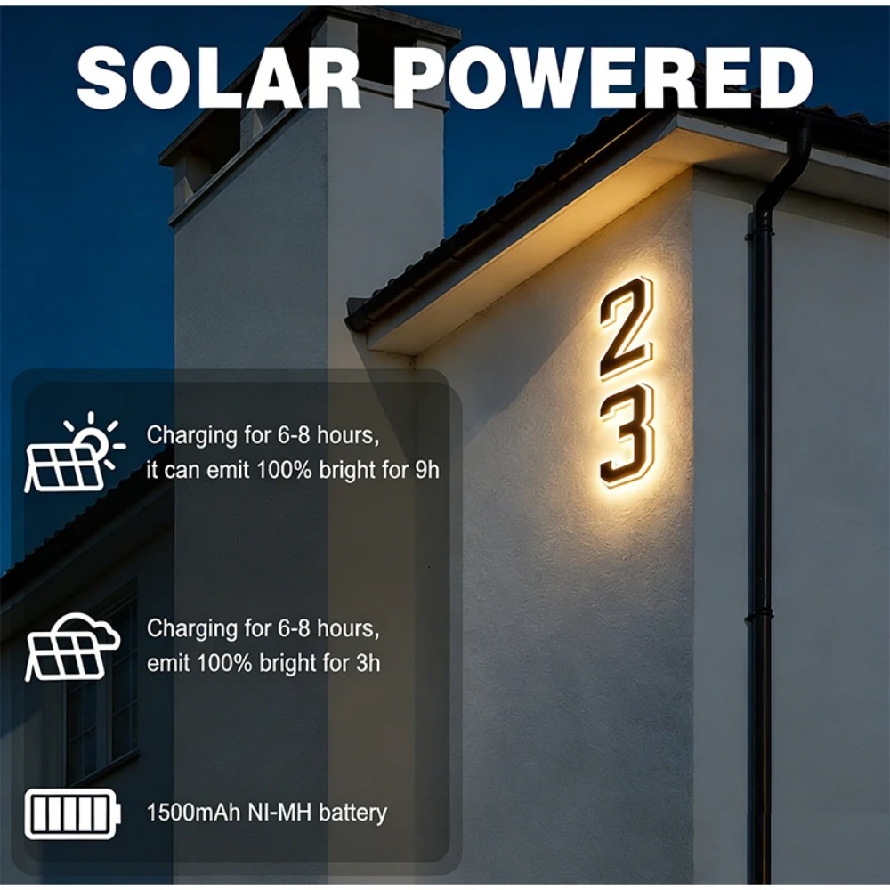 ป้ายเลขที่บ้านพลังงานแสงอาทิตย - Waterproof Junction Box Solar บทวิจารณ์และราคา