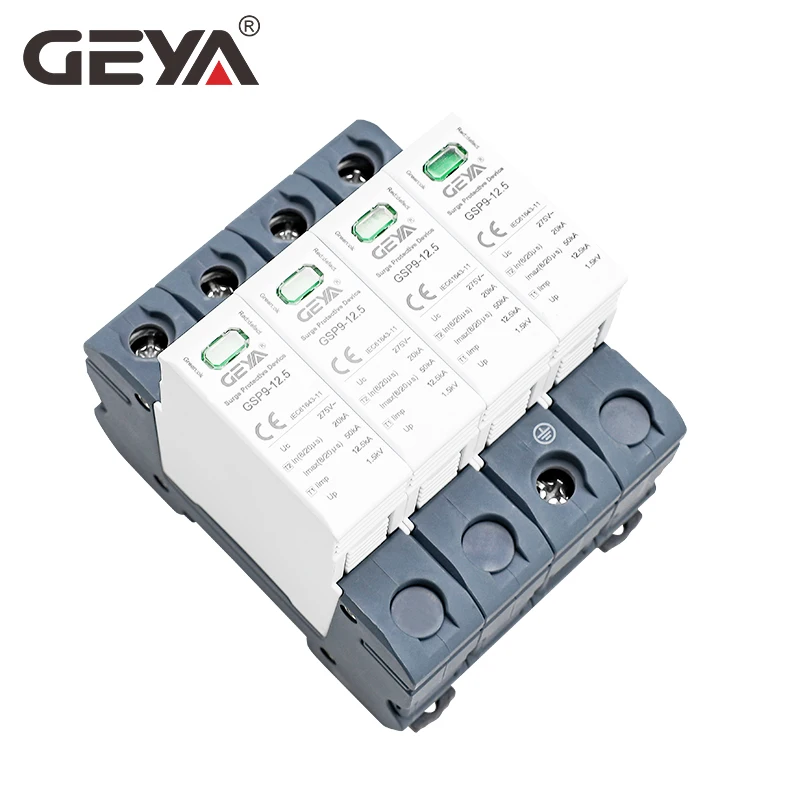 GEYA GSP9 12.5KA T1+T2 SPD 4P  - Ac Surge Protector บทวิจารณ์และราคา