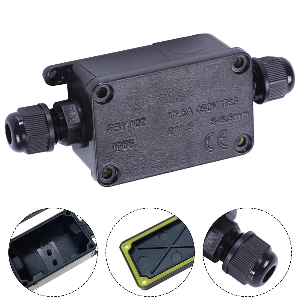 2 WAY กลางแจ้งกล่องกันน้ํา IP6 - Waterproof Junction Box Solar บทวิจารณ์และราคา